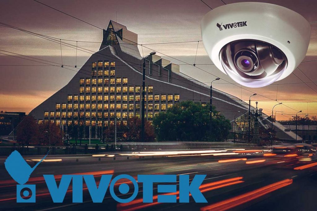 شمارش حاضرین کتابخانه ملی لتونی با دوربین ویوتک