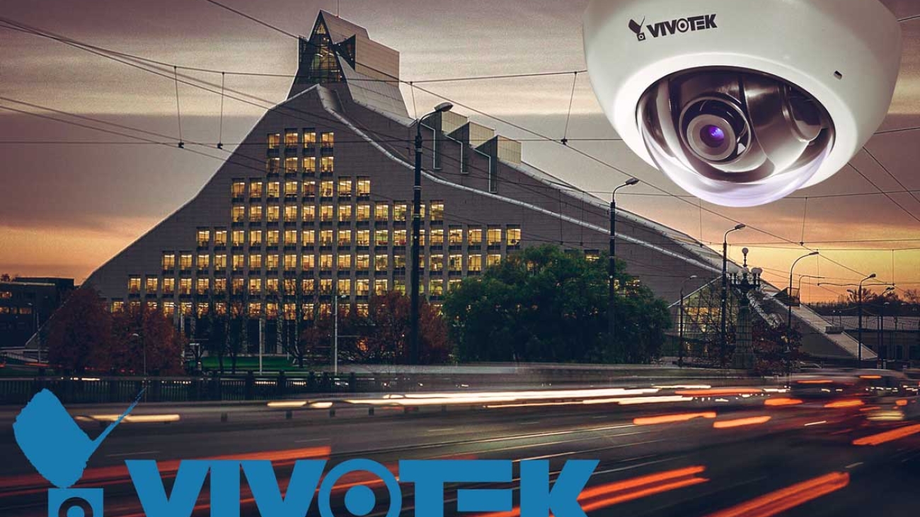 شمارش حاضرین کتابخانه ملی لتونی با دوربین ویوتک